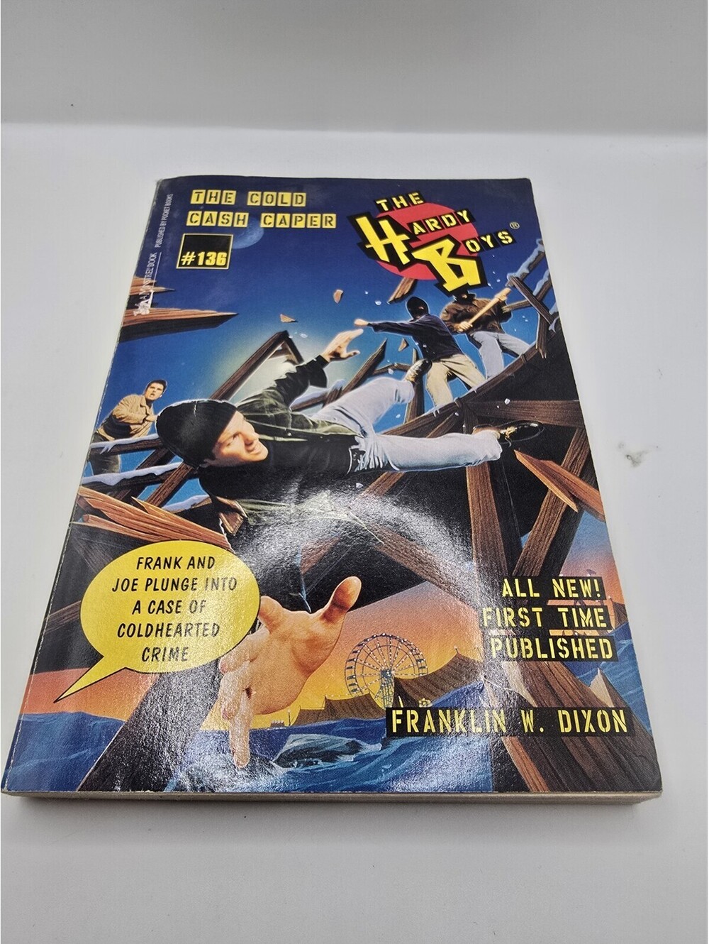 Hardy Boys #136 The Cold Cash Caper Franklin W Dixon 1996 Minstrel Paperback